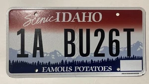IDAHO LICENSE PLATE SCENIC - FAMOUS POTATOES Expired 3+ Years - Picture 1 of 2
