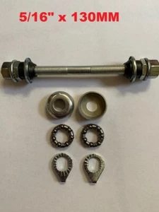 Eje de buje delantero para bicicleta de 5/16" x 130 mm con cojinetes tazas para bicicletas juveniles  - Imagen 1 de 3