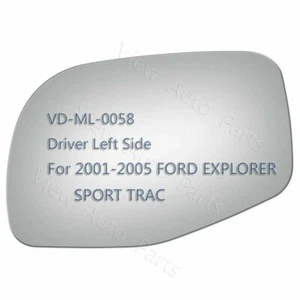 Repuesto de espejo de vidrio para Ford Explorer Sport Trac 01-05 lado del conductor LH 2936 - Imagen 1 de 12