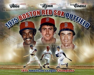Boston Red Sox 1975 outfield Rice Lynn Evans 8x10 11x14 16x20 photo 829 - Picture 1 of 1