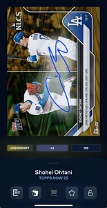 Topps Bunt Digital 2025 Topps Now 10/27 Shohei Ohtani Gold Auto Legendary - Bild 1 von 1