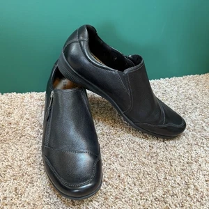 Taos Character Shoes Women Size 11 Leather Comfort Zip Slip On Walking Casual - Picture 1 of 9