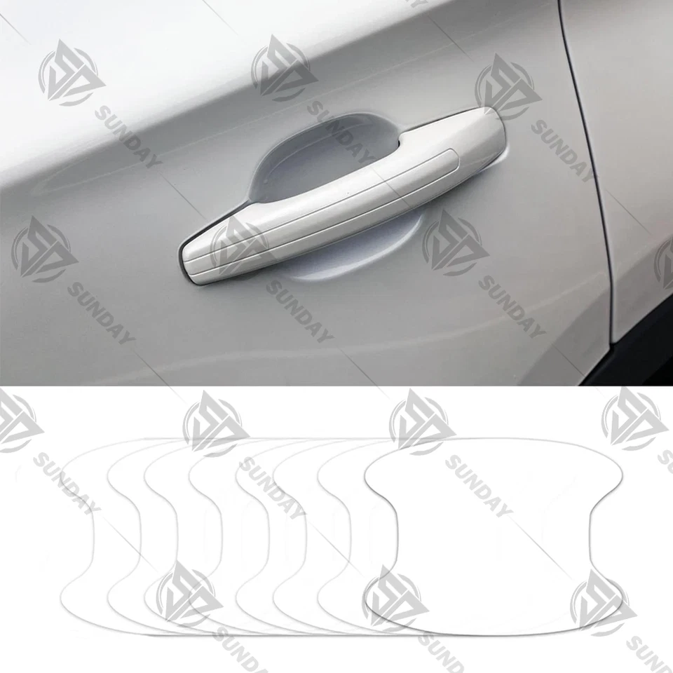 8Pcs Waterproof Door Handle Cup Protector Cover For Camry Tacoma Anti Scratch Foto 1 de 4