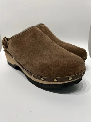 MUJER M GEMI GRETA ZUECOS CORREA TRASERA Marrón Gamuza EU 41 US 10 Foto 1 de 4