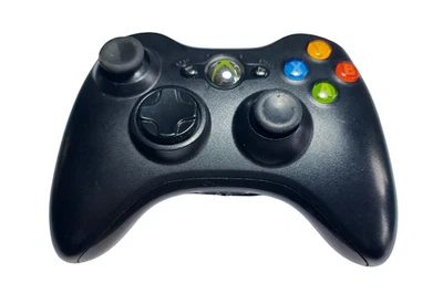 Controller Xbox 360 Wireless Originale Microsoft Nero - Revisionato come nuovo - Immagine 1 di 4
