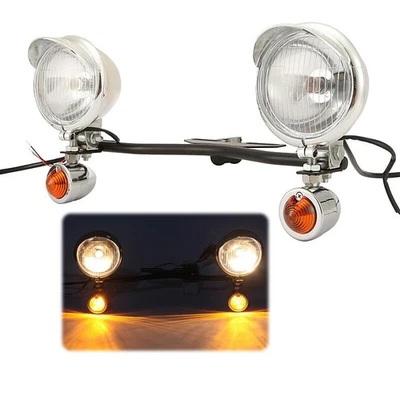 Passing Spot Light Bar Turn Signals for Yamaha Vstar XVS 650 950 Classic Custom - Image 1 of 4