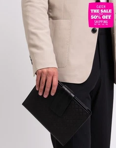 RRP €970 GUCCI Diamante Leather iPad Air Case Inner Pockets Hook & Loop Flap - Bild 1 von 10