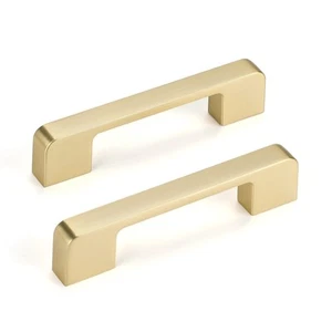 10 Pack 3-3/4 Inch Cabinet Pulls Brushed Gold Cabinet Handles Drawer Pulls Ki... - Picture 1 of 8