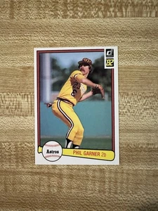 1982 Donruss Baseball Phil Garner Reverse Negative Card 544 Pittsburgh Pirates - Picture 1 of 2