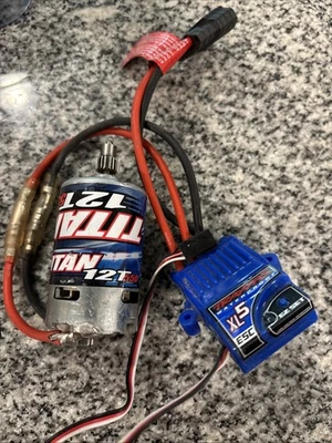 Traxxas XL-5 Waterproof ESC & Titan 12T 550 Motor – RC Truck Car Parts - Image 1 of 2