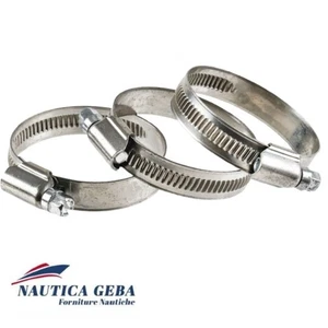 Fascetta stringitubo inox AISI 316 banda 12 x 32-50 mm - Foto 1 di 1