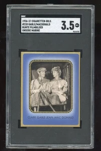 1936-37 Cigaretten-Bilderdinest Bunte Clark Gable Jean Macdonald SGC 3.5 VG+ - Picture 1 of 2