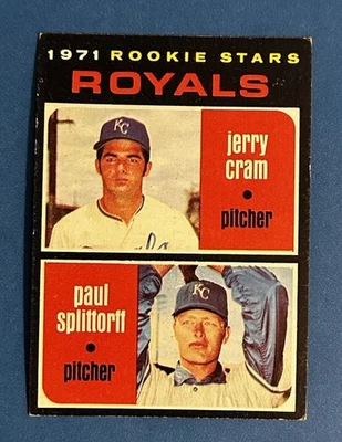 1971 Topps #247 Royals Rookies Paul Splittorff Foto 1 de 2
