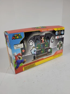 Nintendo Super Mario Deluxe Boo Mansion Juego Interactivo Fire Mario FIGURA NUEVO Foto 1 de 4