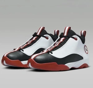Size 11 -Nike Jordan Jumpman Pro Quick White Black Red Basketball FB9978 161 Men - Picture 1 of 5