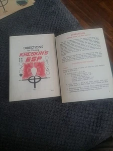 Original Directions Instructions for 1967 Kreskin's ESP Game Pre-owned - Picture 1 of 5