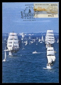 SPAIN 2000 Carte Maximum Card ATM - Gran Regata 2000, ship, boat, barco, bateau - Picture 1 of 1