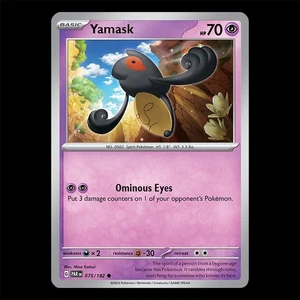 Paradox Rift - Yamask 075/182 - TCG Pokemon Card - Picture 1 of 1
