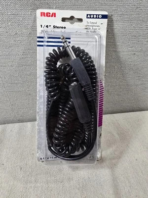 RCA AH80 - 20ft 1/4" Stereo Headphone Extension Cable AH80 - New in Box - Image 1 of 4