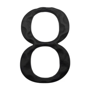 House Number 8 High Floating Cast Iron 5" Home Address Number, Mailbox/Black #8 - Picture 1 of 8