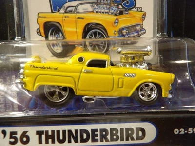 1956 FORD THUNDERBIRD      2002 FUNLINE MERCHANDISE INC. MUSCLE MACHINES    1:64 - Image 1 of 4