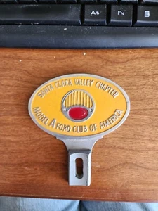 Vintage Santa Clara Valley Chapter License Plate Topper - Picture 1 of 5