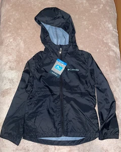 NWT Columbia Girls' Little Switchback II Jacket in Black X-Small Rain Jacket - Picture 1 of 4