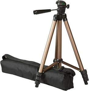 AmazonBasics Lightweight Camera Mount Tripod Adjustable 16.5 to 50" With Bag - Picture 1 of 10