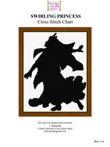 SWIRLING PRINCESS - Cross Stitch Chart