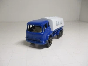 MATCHBOX No.25C BEDFORD PETROL TRUCK BPW RESTO-MODIFIED TO RARE DEEP BLUE ARAL - Picture 1 of 12