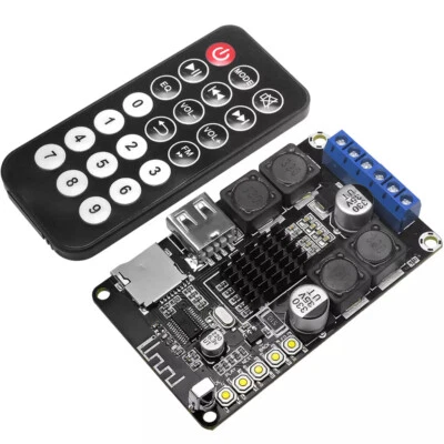 Bluetooth USB TF Card Digital Audio Power Amplifier Board 2x50W Stereo AMP 24V N - Image 1 of 4