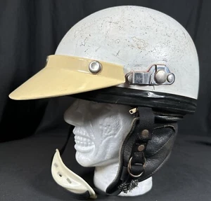 ✨VINTAGE 1960s SIMPLEX SAFETY MOTORCYCLE HELMET JAPAN ADULT FIBERGLASS✨ - Picture 1 of 19