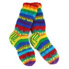 Wool Socks Chunky Knit Fleece Lined Rainbow Bed Slipper Winter Warm Boot