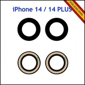 CRISTAL DE CAMARA PARA APPLE IPHONE 14 / PLUS REPUESTO LENTE TRASERA TRASERO - Foto 1 di 2