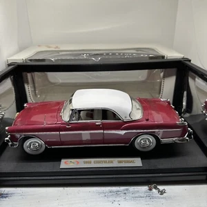 1:18 Signature Models 1955 Chrysler Imperial Diecast Car Plum Red - Picture 1 of 21