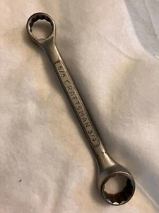 Vintage Craftsman -V- Series Stubby Double Box End Wrench 5/8 X 3/4 USA 6" Long - Picture 1 of 4