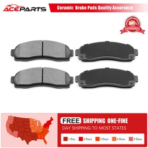 Front Ceramic Brake Pads For Ford Ranger Mazda B3000 2003 Mercury Mountaineer - Picture 1 of 8