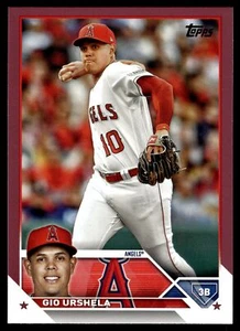 2023 Topps Update GIO URSEHLA MOTHER'S DAY HOT PINK 17/50 ANGELS US259 - Picture 1 of 2