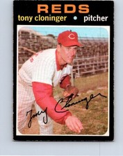 VINTAGE BASEBALL CARD O-PEE-CHEE 1971 CINCINNATI REDS TONY CLONINGER  NO533