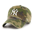 New York Yankees NY '47 Brand MLB Clean Up Adjustable Strapback Hat Dad Cap Camo