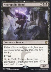 2X NECRÓPOLIS FIEND 082/269 KHANS OF TARKIR MTG MAGIC LP X2 - Imagen 1 de 1