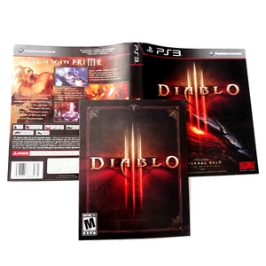 DIABLO III Sony PlayStation 3 Artwork Manual Only/No Game # 85 - Picture 1 of 1
