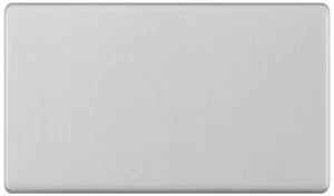 Placa en blanco LGA Selectric 2 velocidades sin tornillos cromo satinado a18 - Imagen 1 de 3