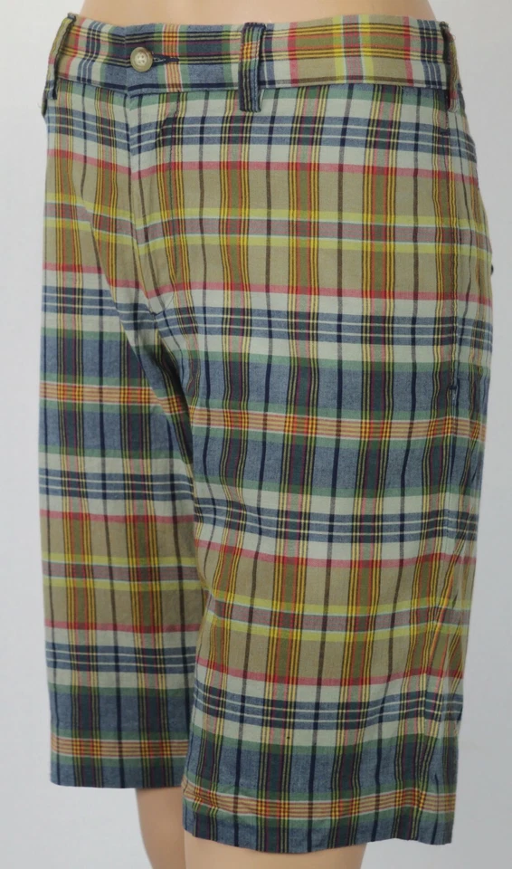 Ralph Lauren 运动多色格子长短裤全新带标签 — 第 1/1 张图片