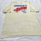 Chucky Yellow 2X Shirt By Ripple Junction Wanna Play 100% Cotton Horror Movies