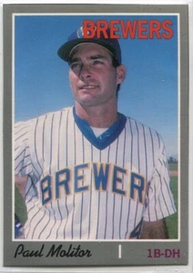 1992 Baseball Cards Magazine '70 Topps #12 Paul Molitor Milwaukee Brewers - Picture 1 of 2