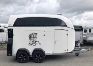 Rimorchio cavallo Mustang adesivo camper, furgone auto tempo libero, design - Foto 1 di 3