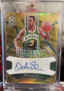 2023 Spectra Catalysts Dale Ellis GOLD Auto 8/10 Seattle Supersonics - Picture 1 of 2