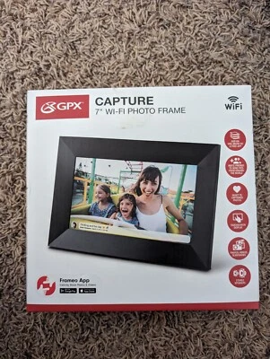 New open box:  GPX  7'' Digital Photo Frame - USB & SD Photo Ports (READ) - Image 1 of 2