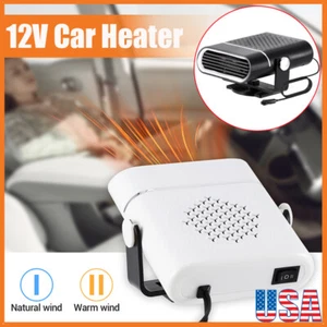 12V Car Heater Defogger Portable Electric Car Heating Fan Defroster Demister US - Picture 1 of 17